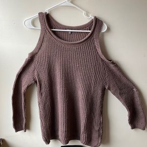 Charlotte Russe Shoulder Strap Sweater